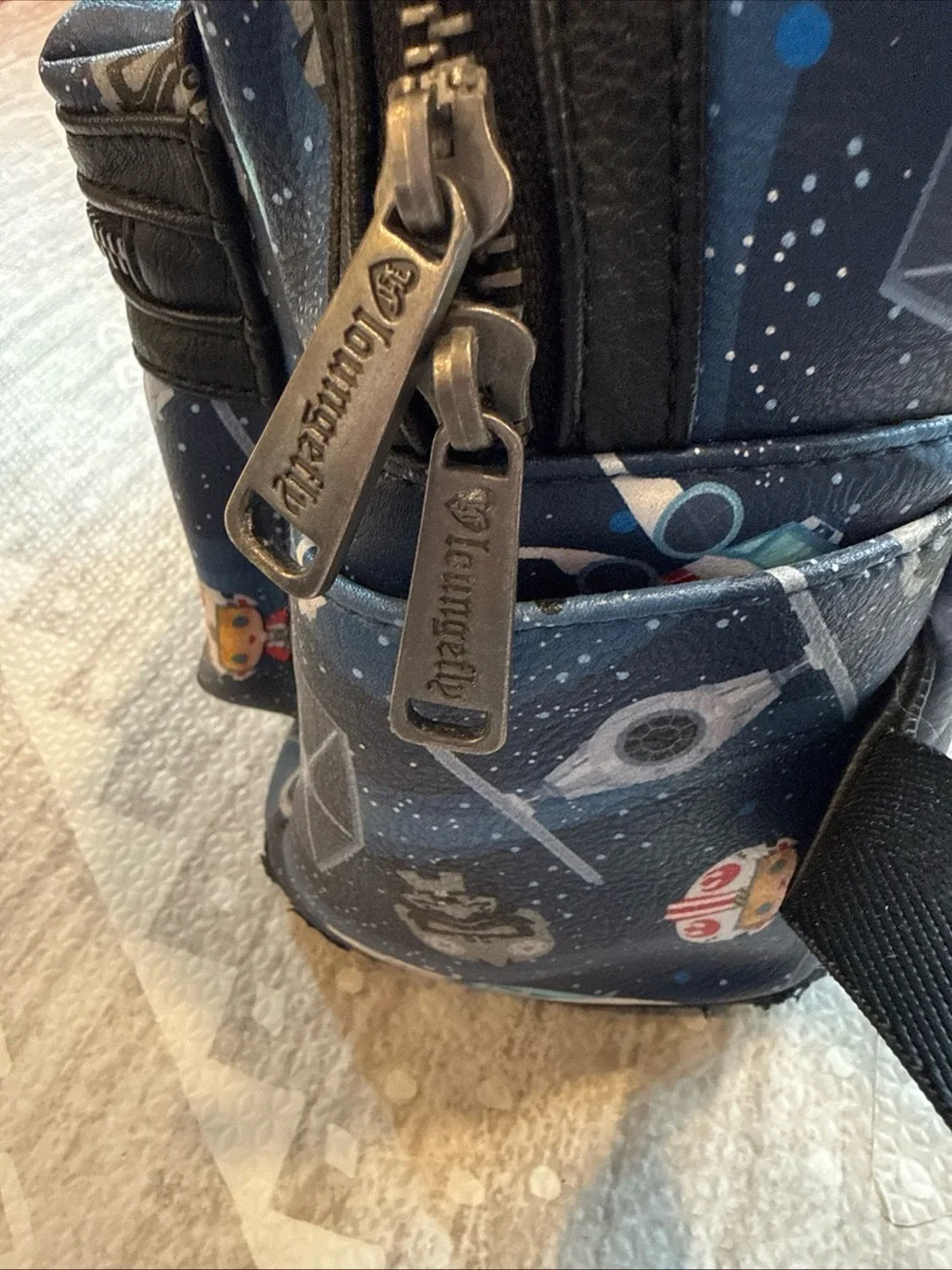 Star Wars x Loungefly Star Wars Navy Blue Galactic Kids Mini Backpack